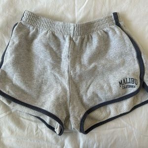Brandy Melville John Galt sweat shorts comfy grey Malibu, CA one size